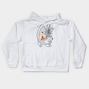 Baby Octopus Doodle Kids Hoodie